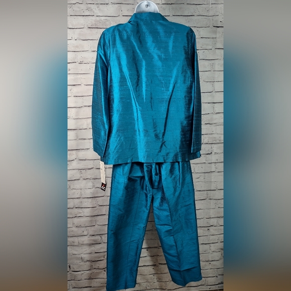 I C Collection by Connie K Silk Shantung Set Jacket/Tank/Pants - Picture 3 of 13